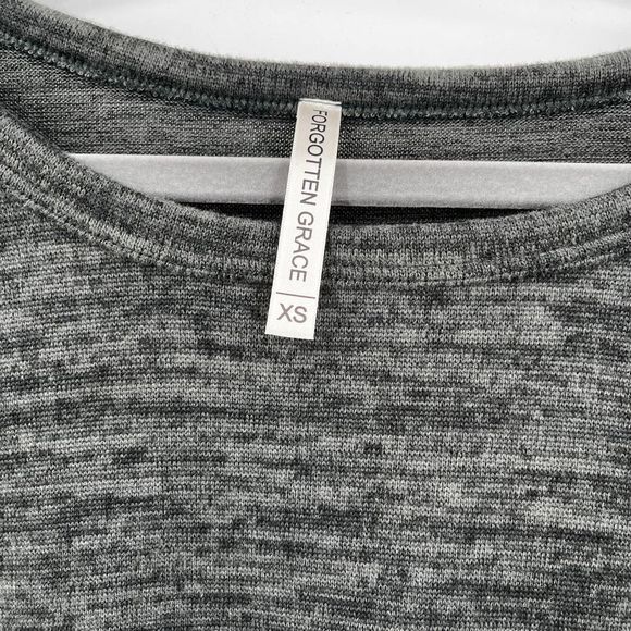 Forgotten Grace Gray Space‎ Dye Long Sleeve Lightweight Sweatshirt Size XS - Picture 3 of 8